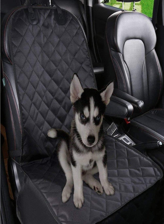 KOZI PET pedy Pet Front Seat Cover for Cars, Dog Car Seat Cover, Nonslip Rubber Backing with Anchors (Black, Combo 1) - Image 5